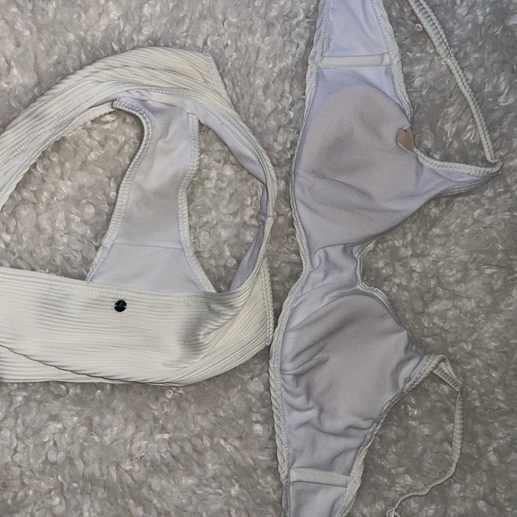 White Ribbed Bikini Set - Picture 4 of 5